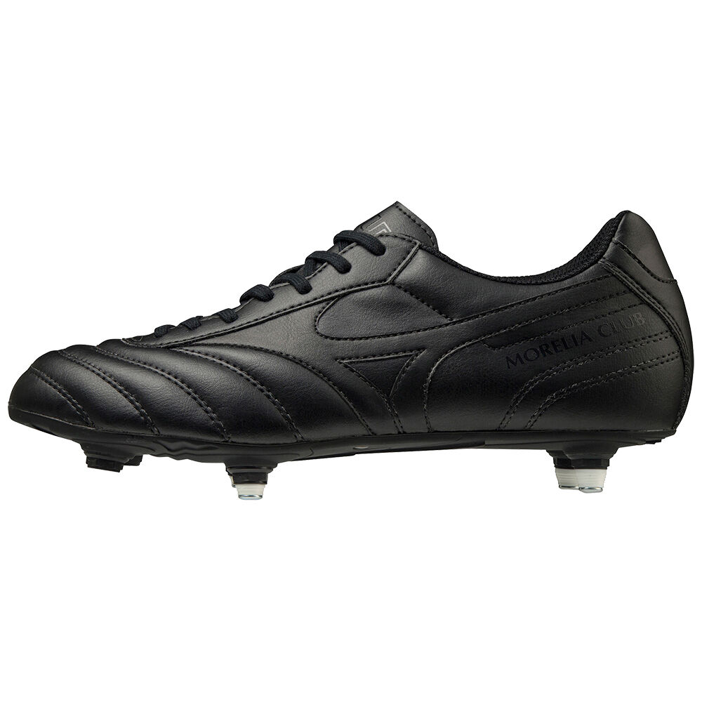 Mizuno Morelia II Club SI - Erkek Krampon - Siyah Türkiye (BOWDYA-457)